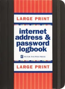 Large Print Internet Password Book