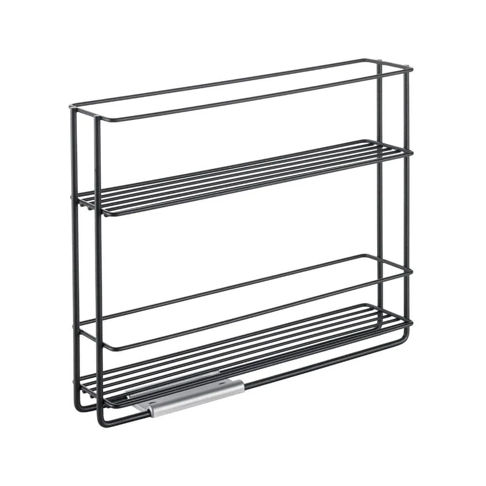 Lava 2 Tier Pull-Out Spice Rack Matte Black