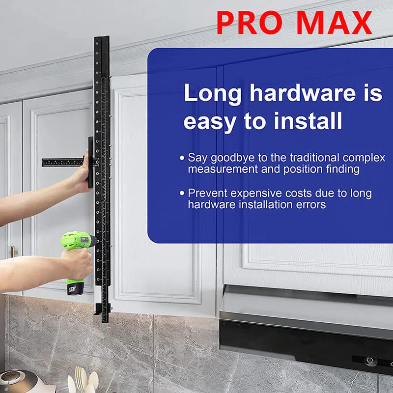 Levoite™ Pro - Pro Max Cabinet Hardware Jig Adjustable Drill Guide