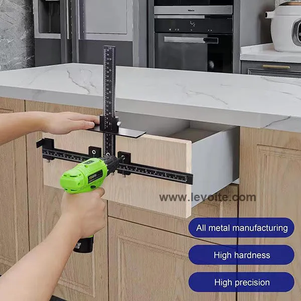 Levoite™ Pro - Pro Max Cabinet Hardware Jig Adjustable Drill Guide