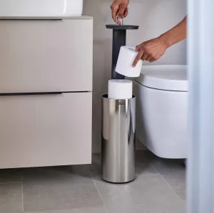 Luxe Stainless-Steel Concealed Toilet Roll Holder