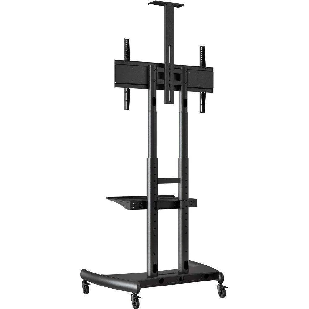 Luxor FP4000 Height-Adjustable Large-Capacity LCD TV Stand w/ Accessory Shelf and Camera Mount