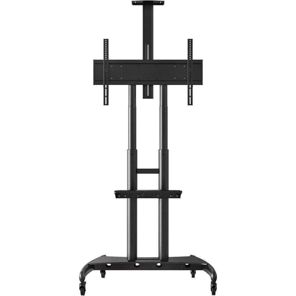 Luxor FP4000 Height-Adjustable Large-Capacity LCD TV Stand w/ Accessory Shelf and Camera Mount