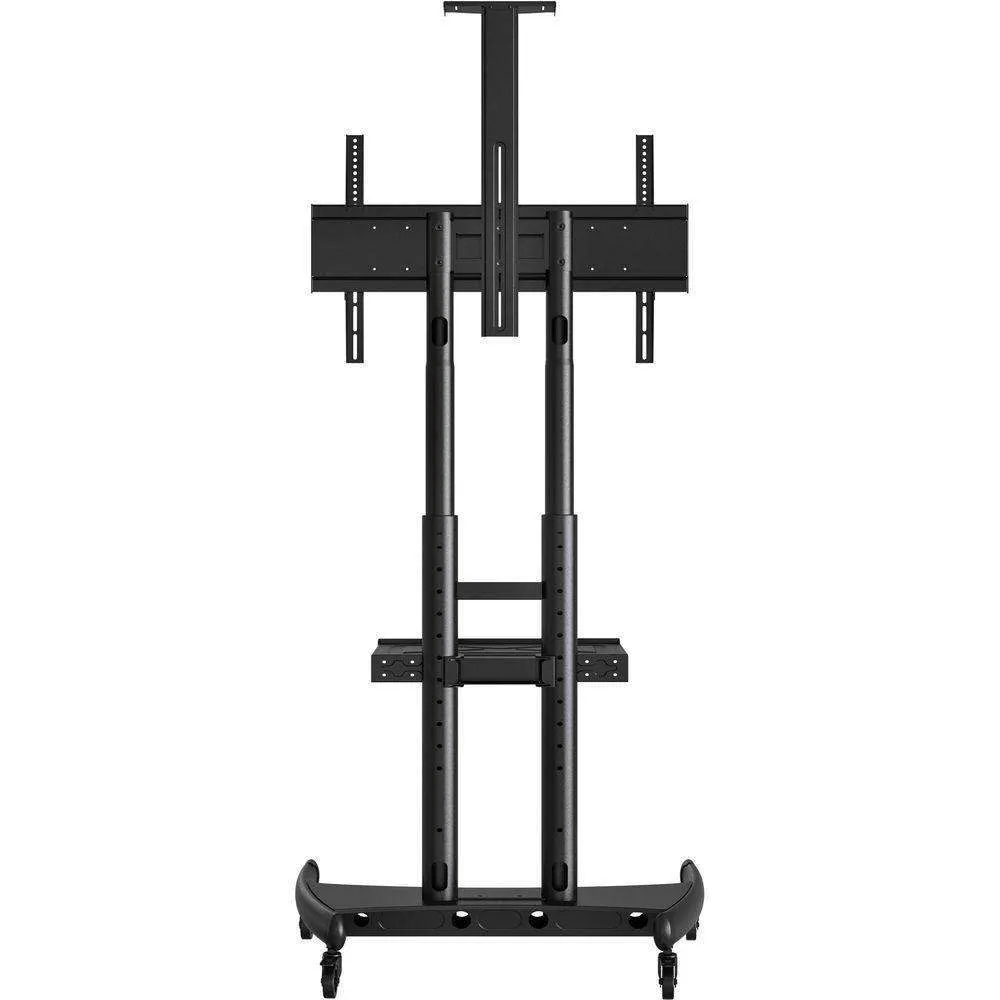 Luxor FP4000 Height-Adjustable Large-Capacity LCD TV Stand w/ Accessory Shelf and Camera Mount