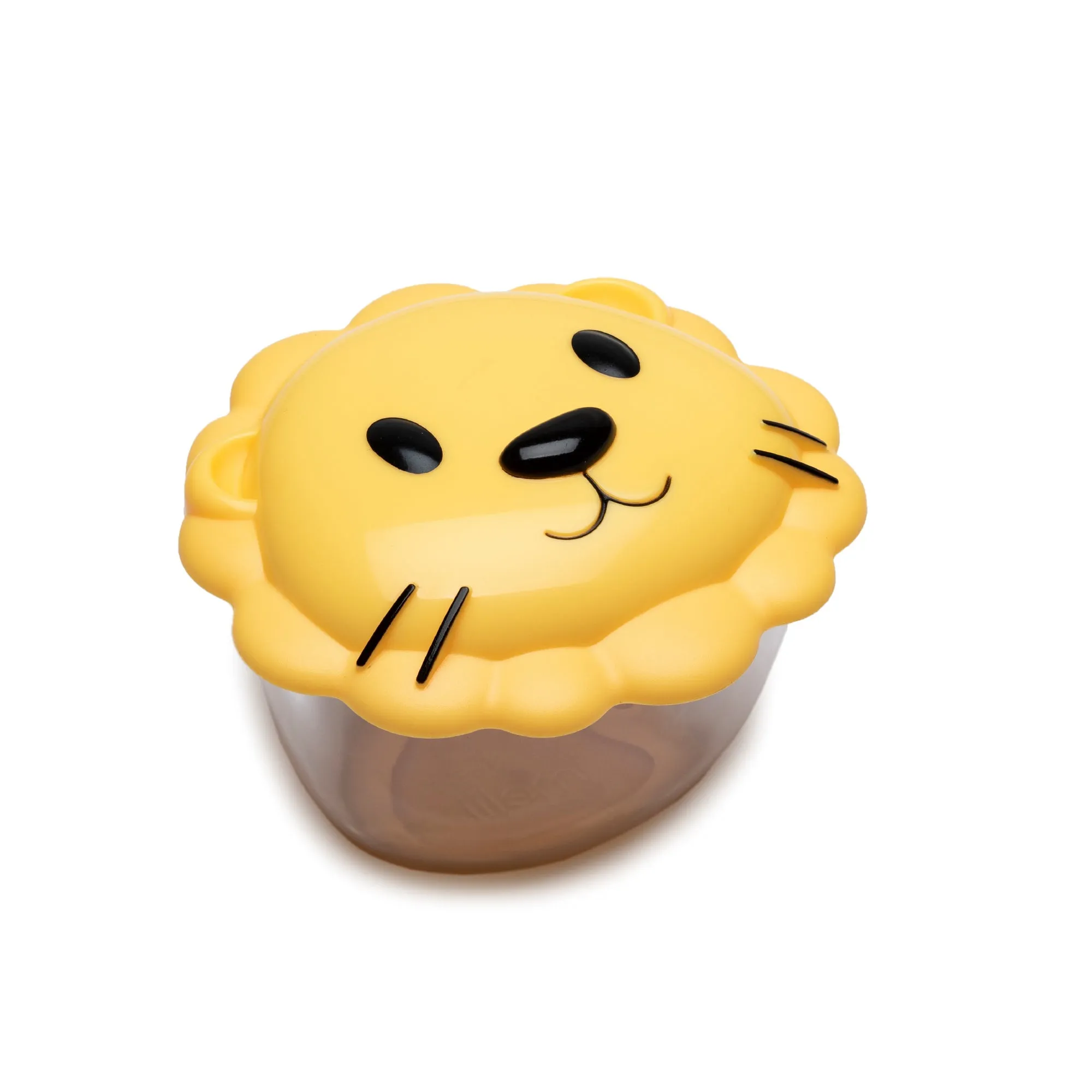 Melii Lion Snack Containers with Lids - Safe and Playful Food Storage for Toddlers and Kids