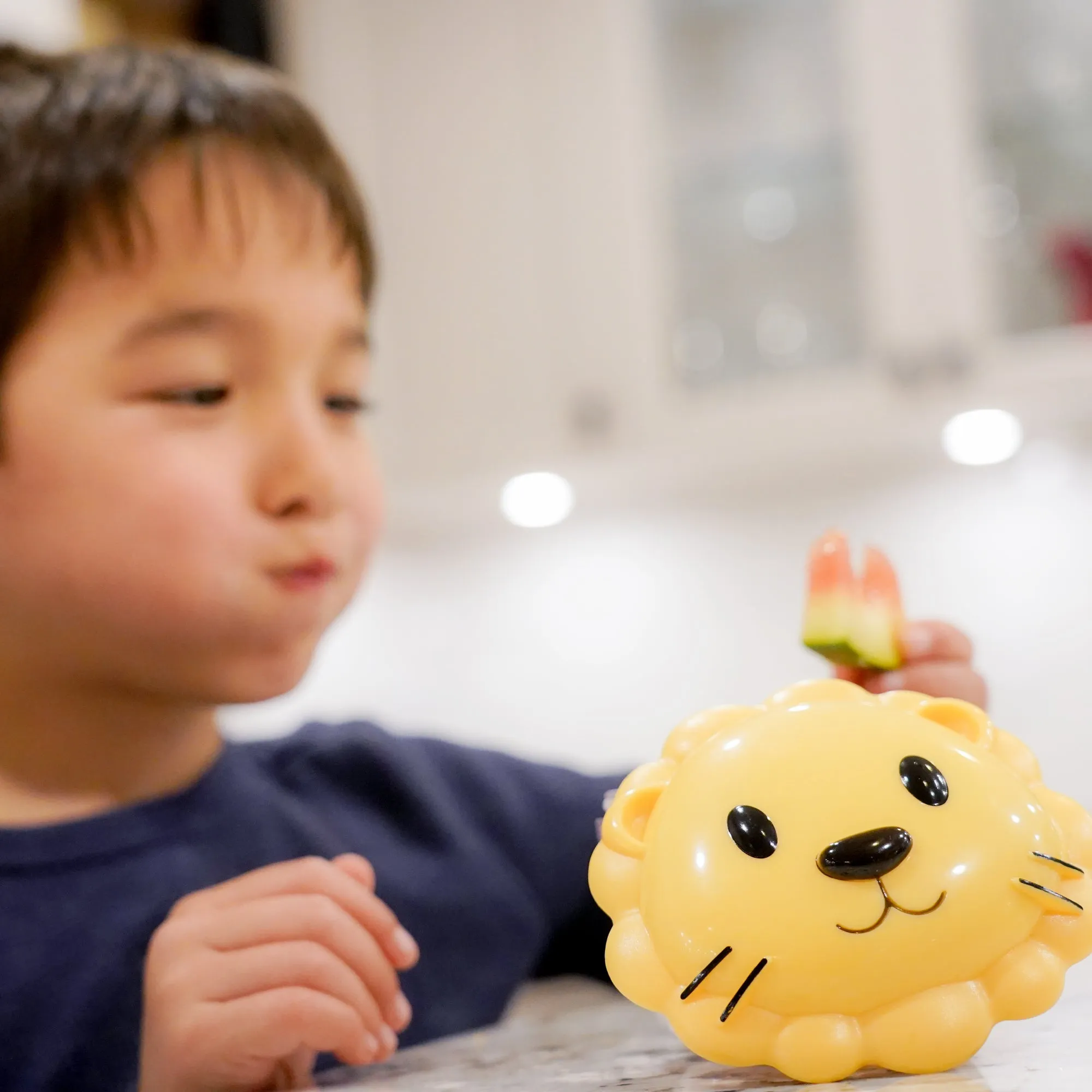 Melii Lion Snack Containers with Lids - Safe and Playful Food Storage for Toddlers and Kids