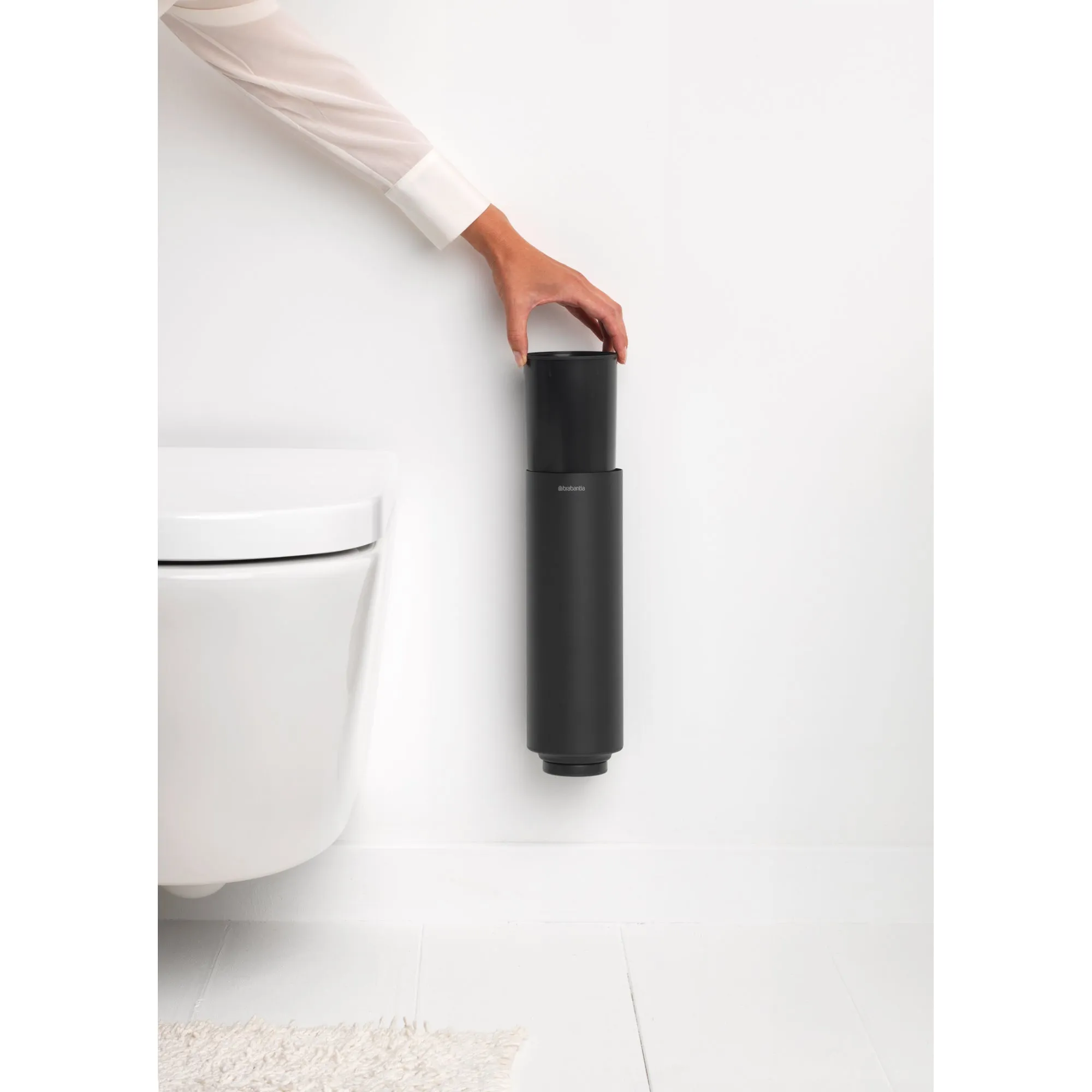 Mindset Toilet Brush-Mineral Infinite Grey- Silicon Head Brush