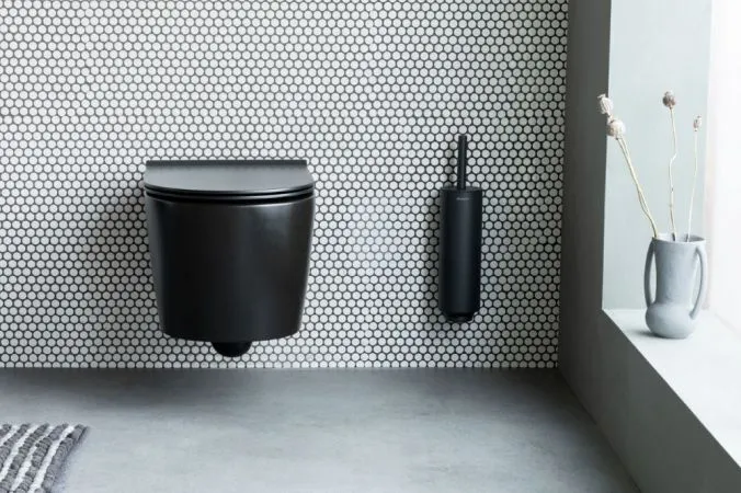 Mindset Toilet Brush-Mineral Infinite Grey- Silicon Head Brush