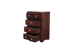 Miniature 6 Compartment Drawer's Chest for Desk organiser (Dark Touch)