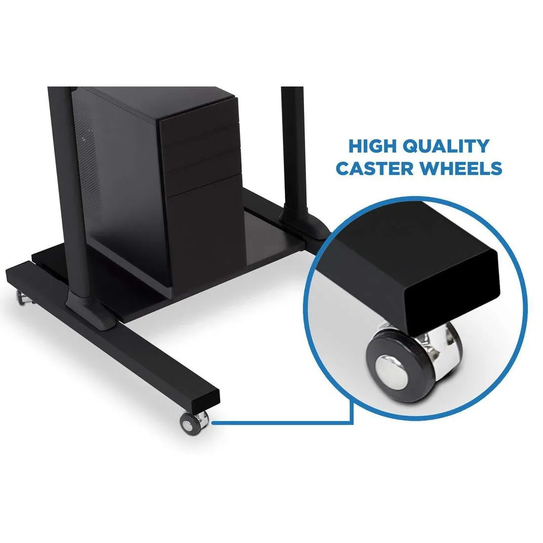 Mount-It! MI-7940 Height-Adjustable Rolling Standing Desk