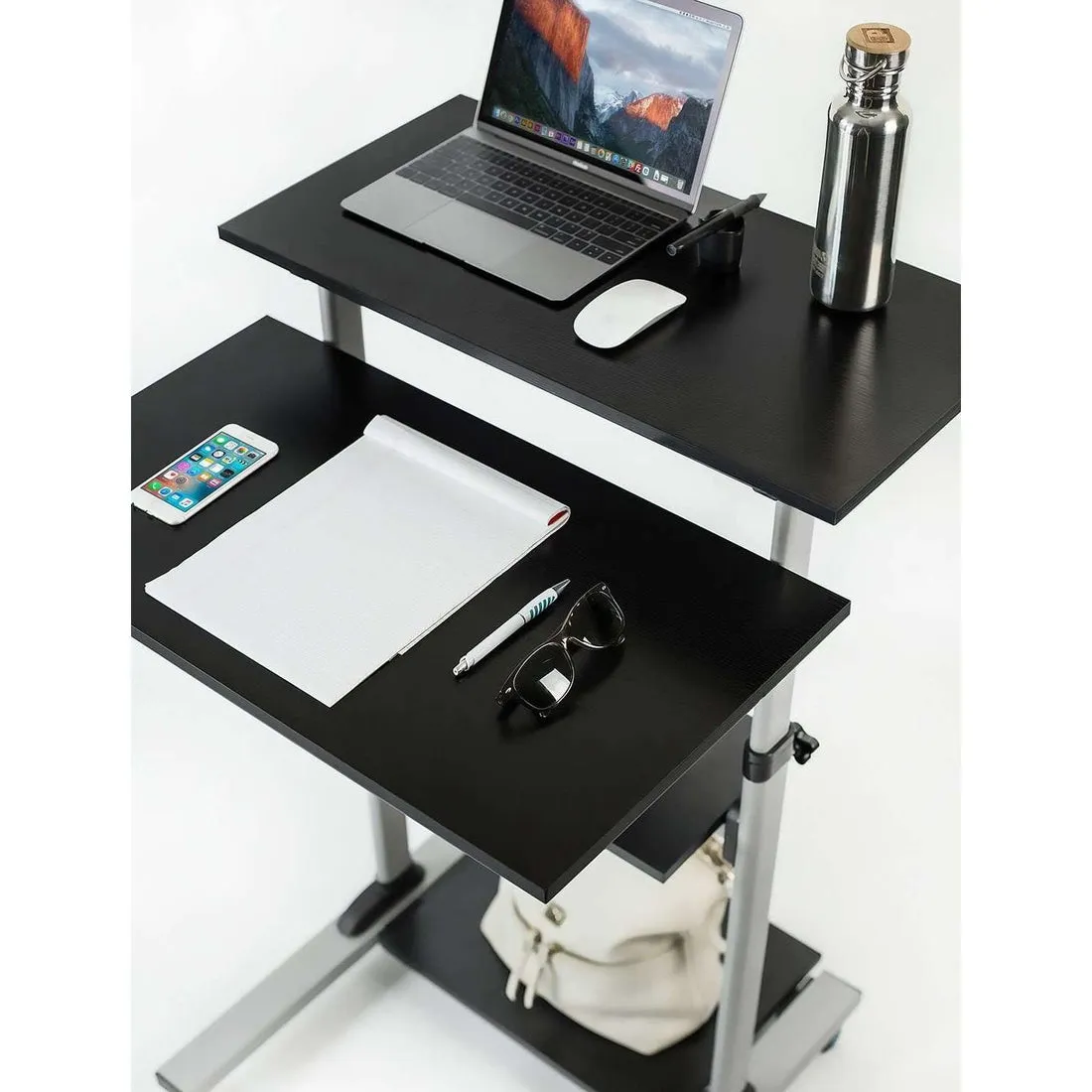 Mount-It! MI-7940 Height-Adjustable Rolling Standing Desk