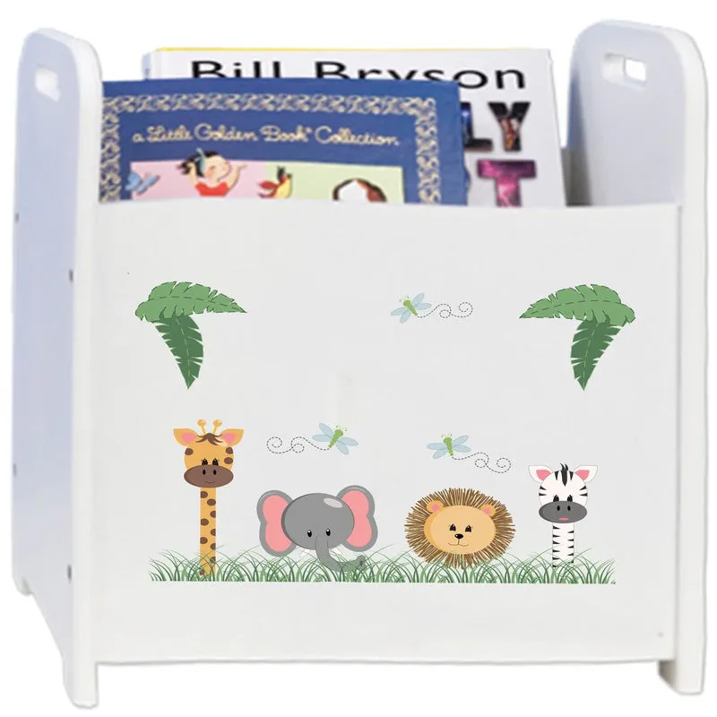 Personalized Safari Animals Book Caddy