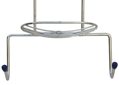 Plantex 5in1 Stainless Steel Big Size Multipurpose Bathroom Shelf/Kitchen Shelf/Holder/Bathroom Accessories for Home - Large (Nickel Finish, Silver)