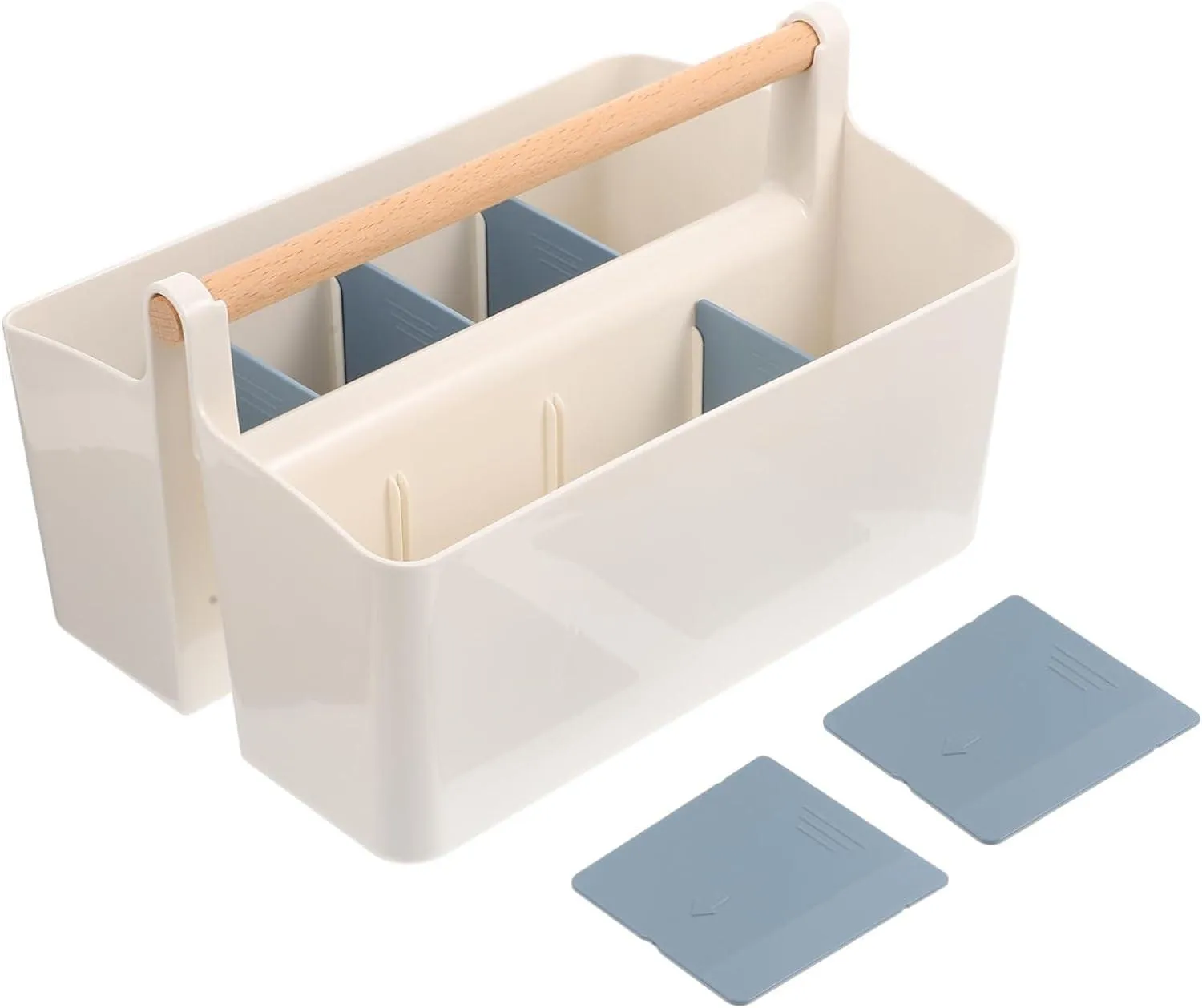 Portable Storage Caddy with Adjustable Dividers for Multipurpose Use