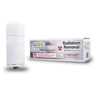 Radiation Removal Water Filter Kit for use with Wise Food Storage Buckets