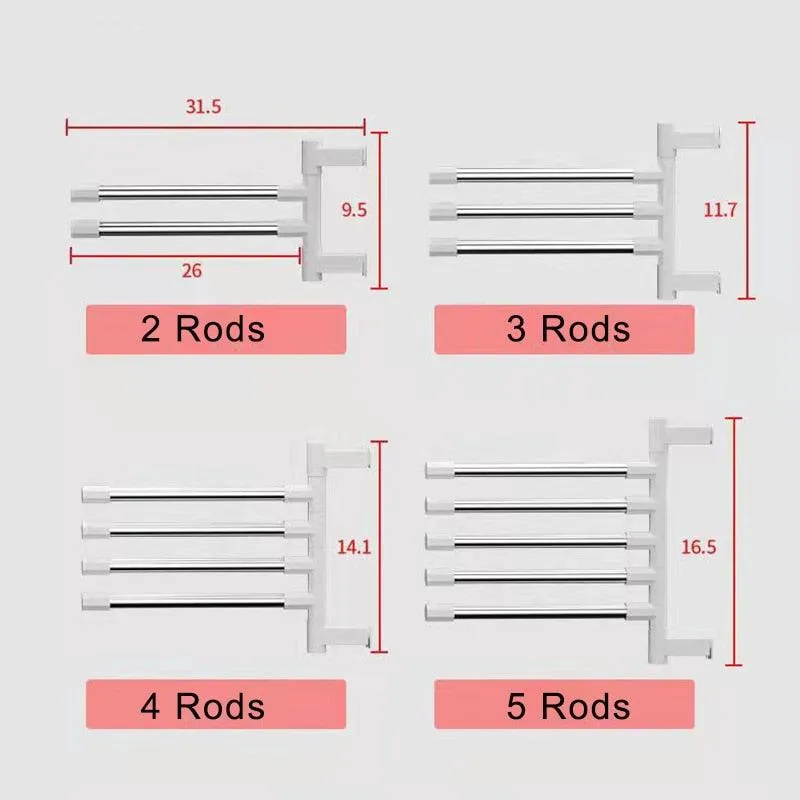Rotatable Bathroom Towel Rack