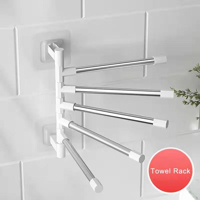 Rotatable Bathroom Towel Rack