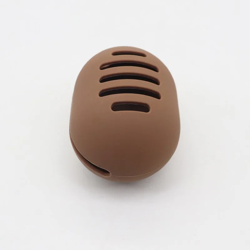 Silicone Make Up Sponge Holder Travel Beauty Blender Storage Box - Brown
