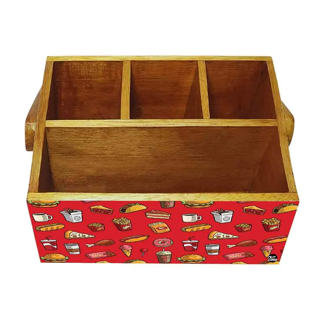 Silverware Caddy With Handle for Dining Table Organizer - Hunger Food