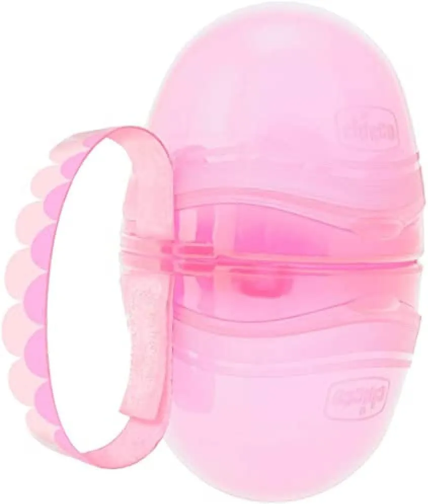 SOOTHER HOLDER  FOR 2 SOOTHERS  PINK