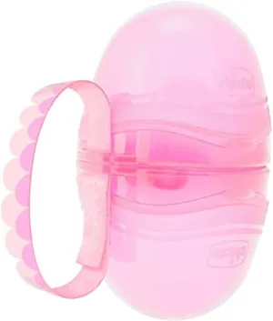 SOOTHER HOLDER  FOR 2 SOOTHERS  PINK