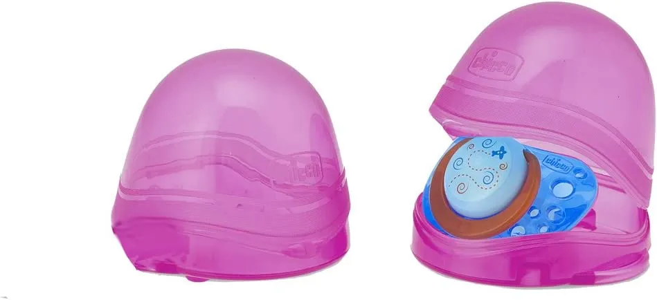 SOOTHER HOLDER  FOR 2 SOOTHERS  PINK