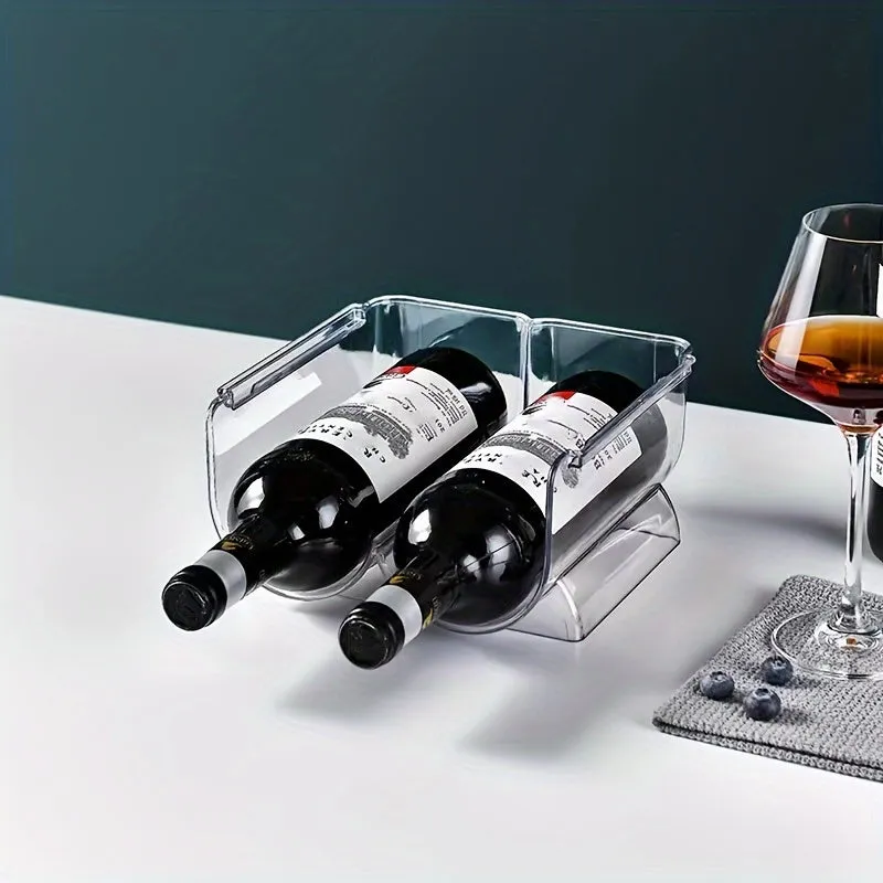 Stackable Wine Rack Organizer for Fridge or Kitchen Storage
