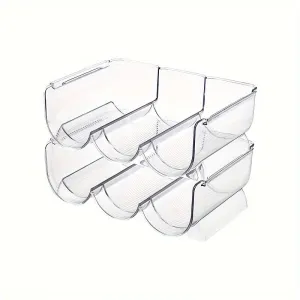 Stackable Wine Rack Organizer for Fridge or Kitchen Storage