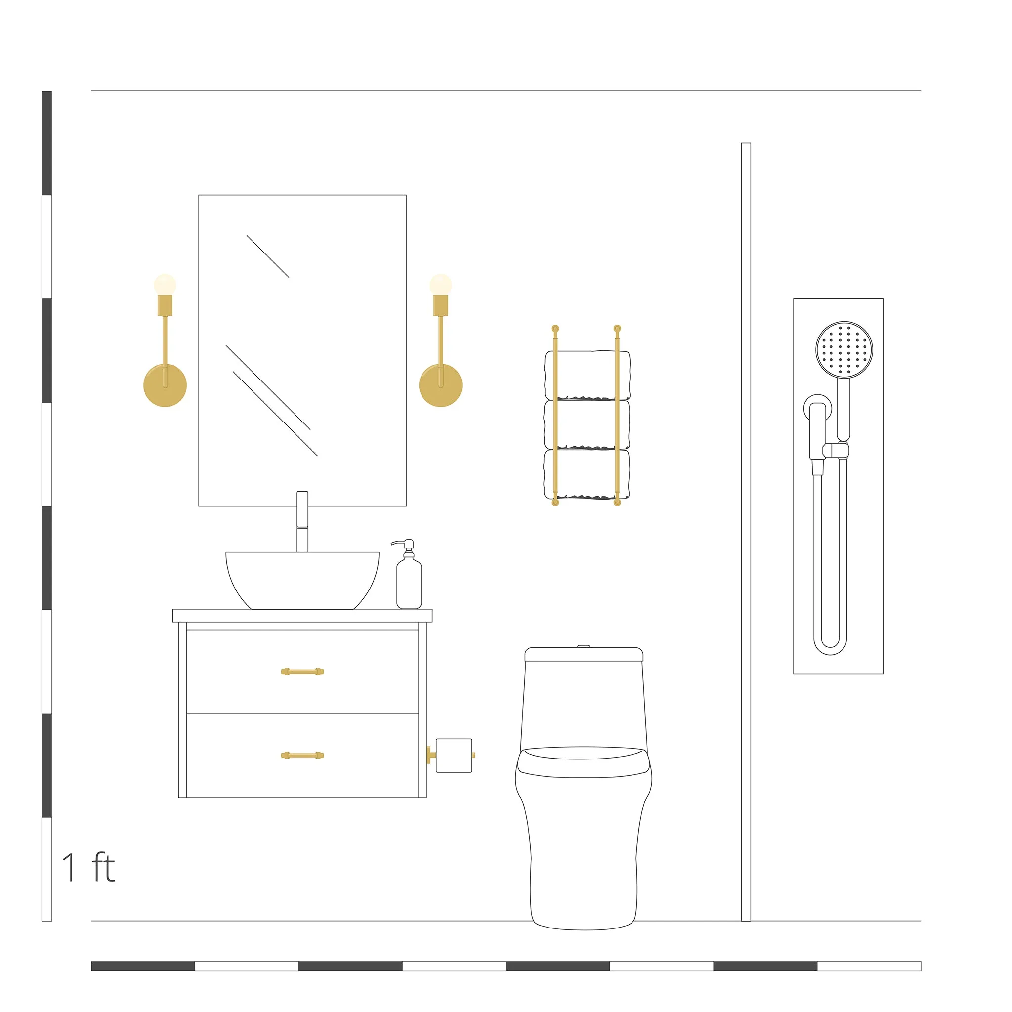 Throne Towel Rack 18"
