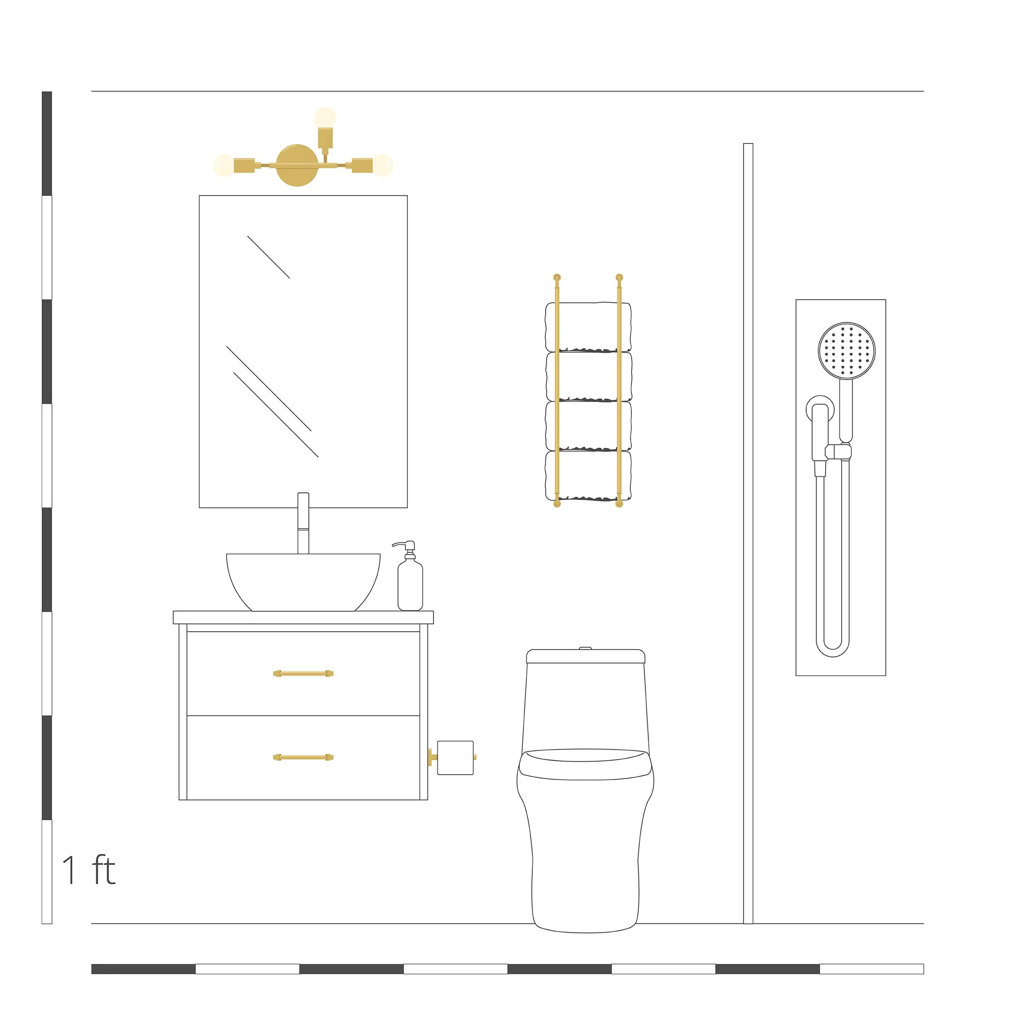 Throne Towel Rack 24"