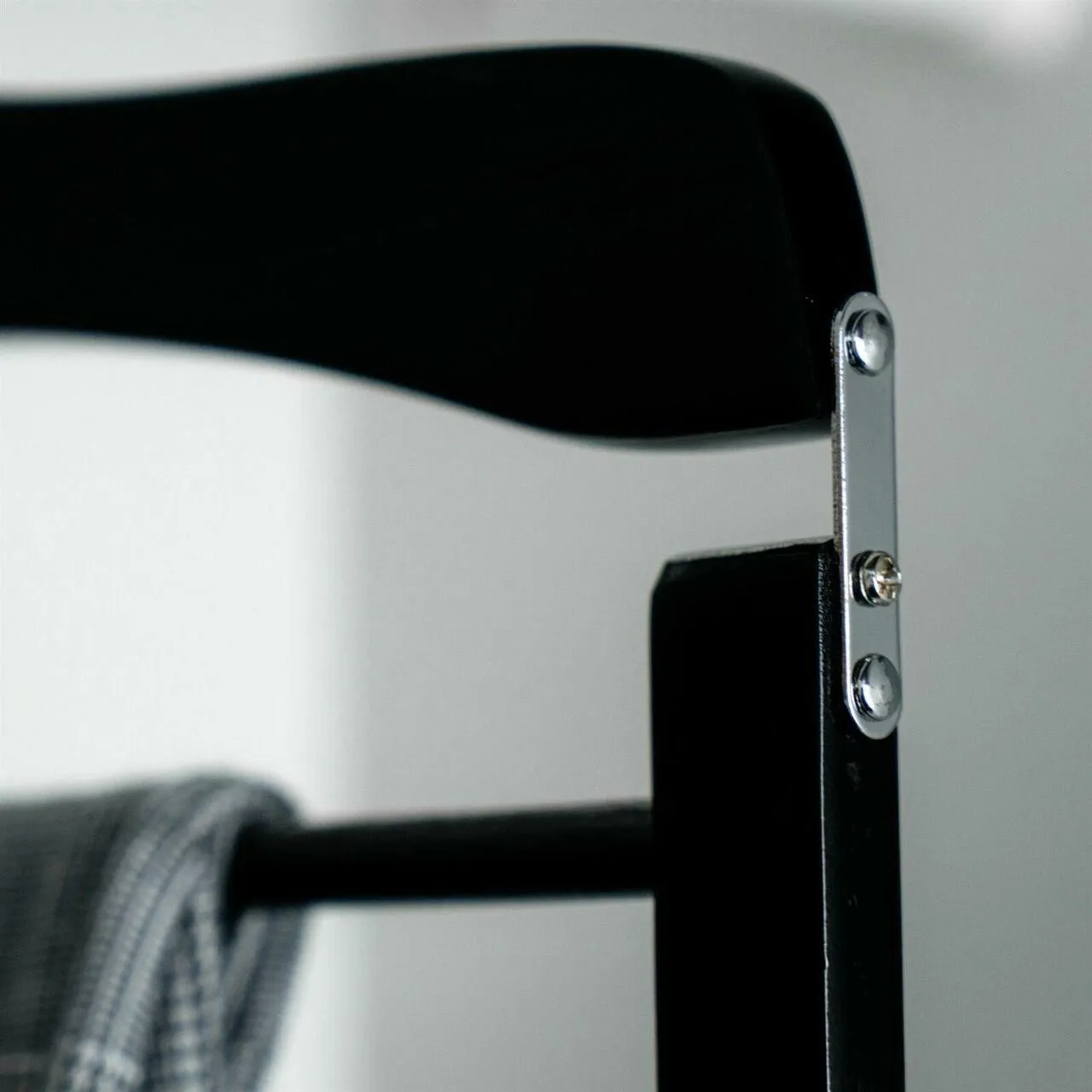 Tiered Black Wooden Pant Hanger - Extra Thick Timber & Wood Bar - Sold 1/5/10