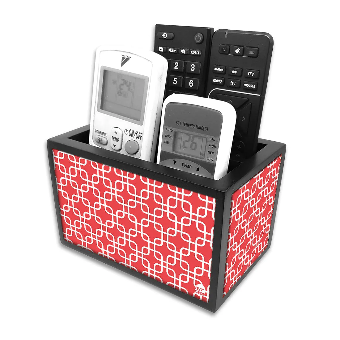 Tv Remote Caddy Organiser -  Pattern Pink
