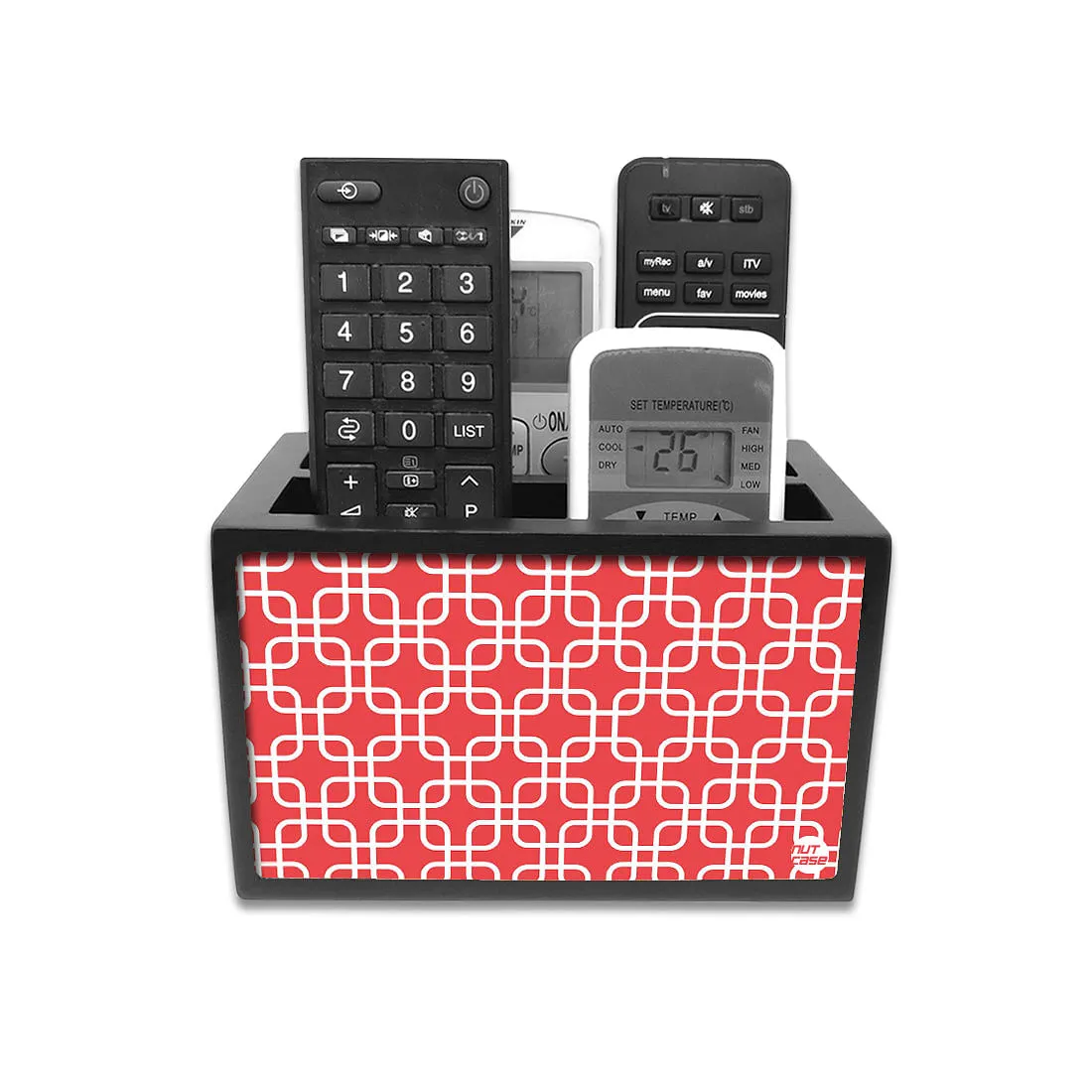 Tv Remote Caddy Organiser -  Pattern Pink