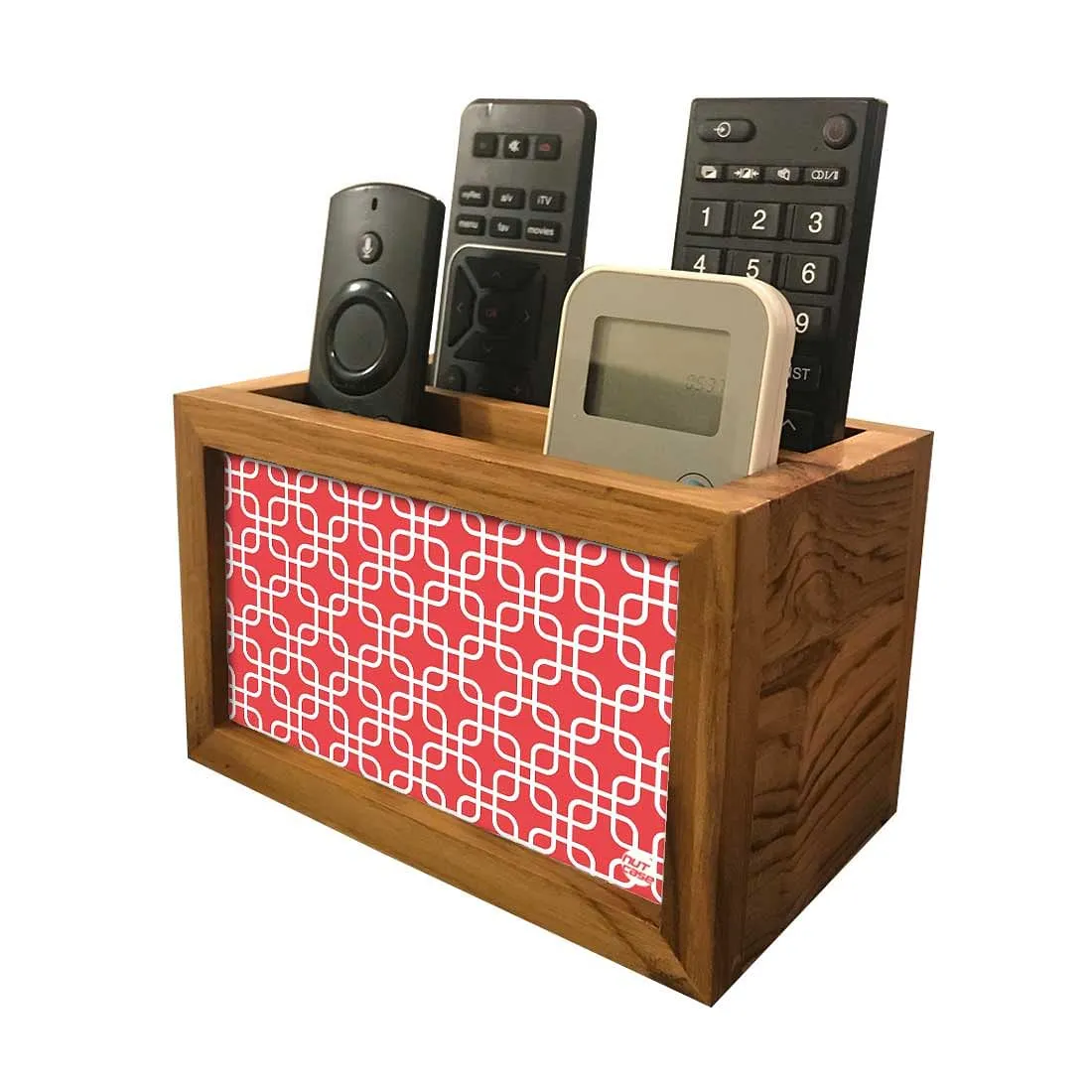 Tv Remote Caddy Organiser -  Pattern Pink