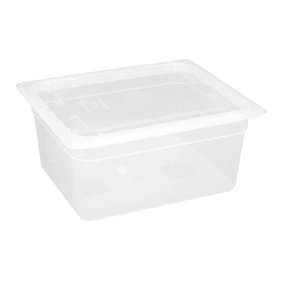 Vogue Polypropylene 1/2 Gastronorm Container with Lid 150mm (Pack of 4) - GJ516