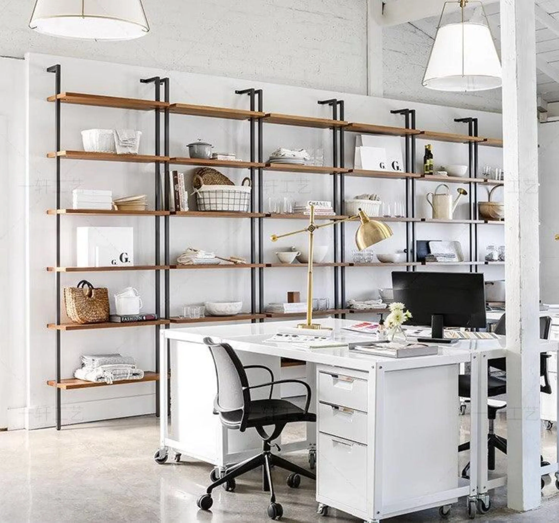 Wall Mount Industrial Solid Wood Display Shelf | MATEO