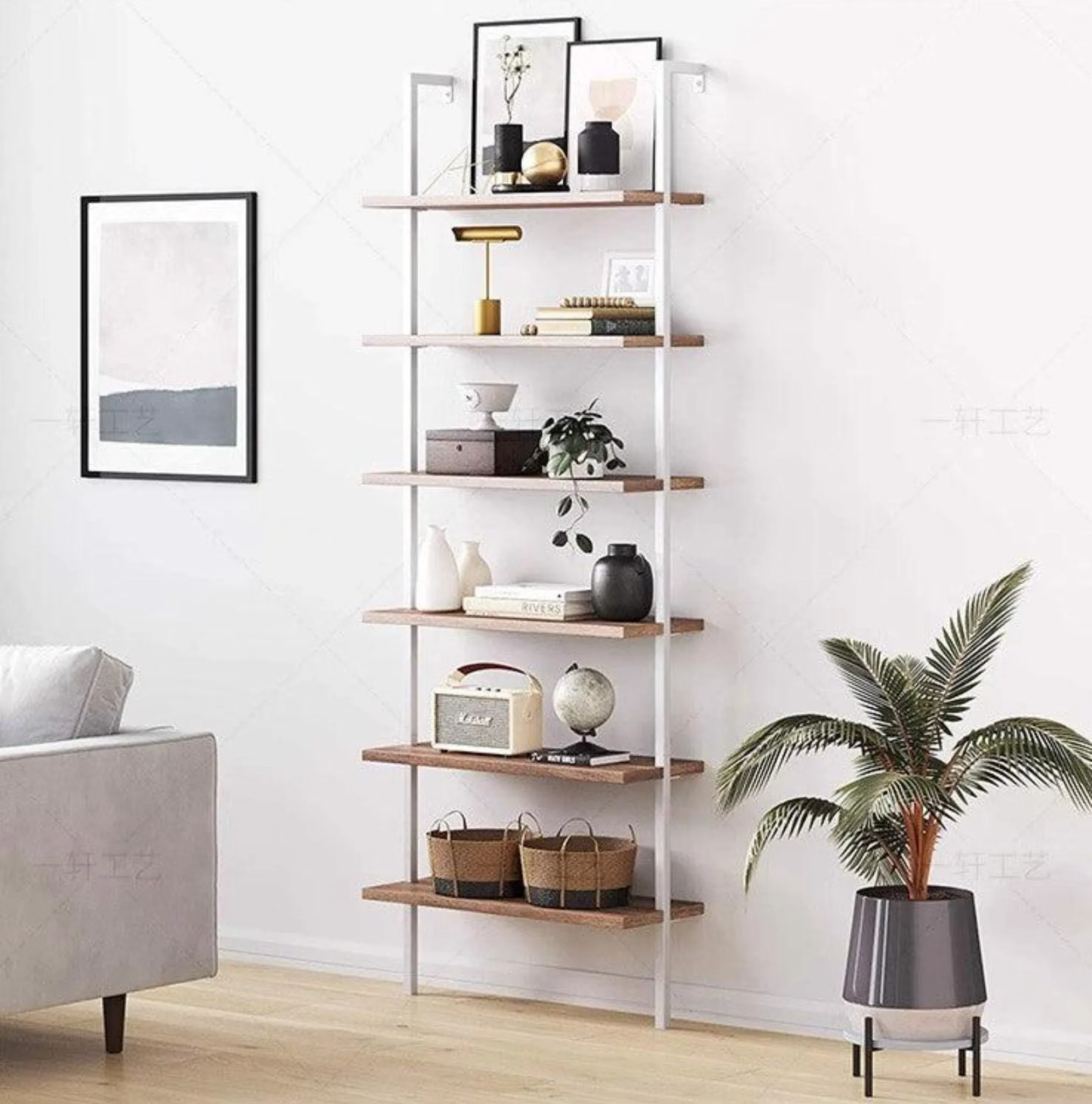 Wall Mount Industrial Solid Wood Display Shelf | MATEO