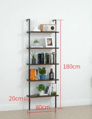 Wall Mount Industrial Solid Wood Display Shelf | MATEO