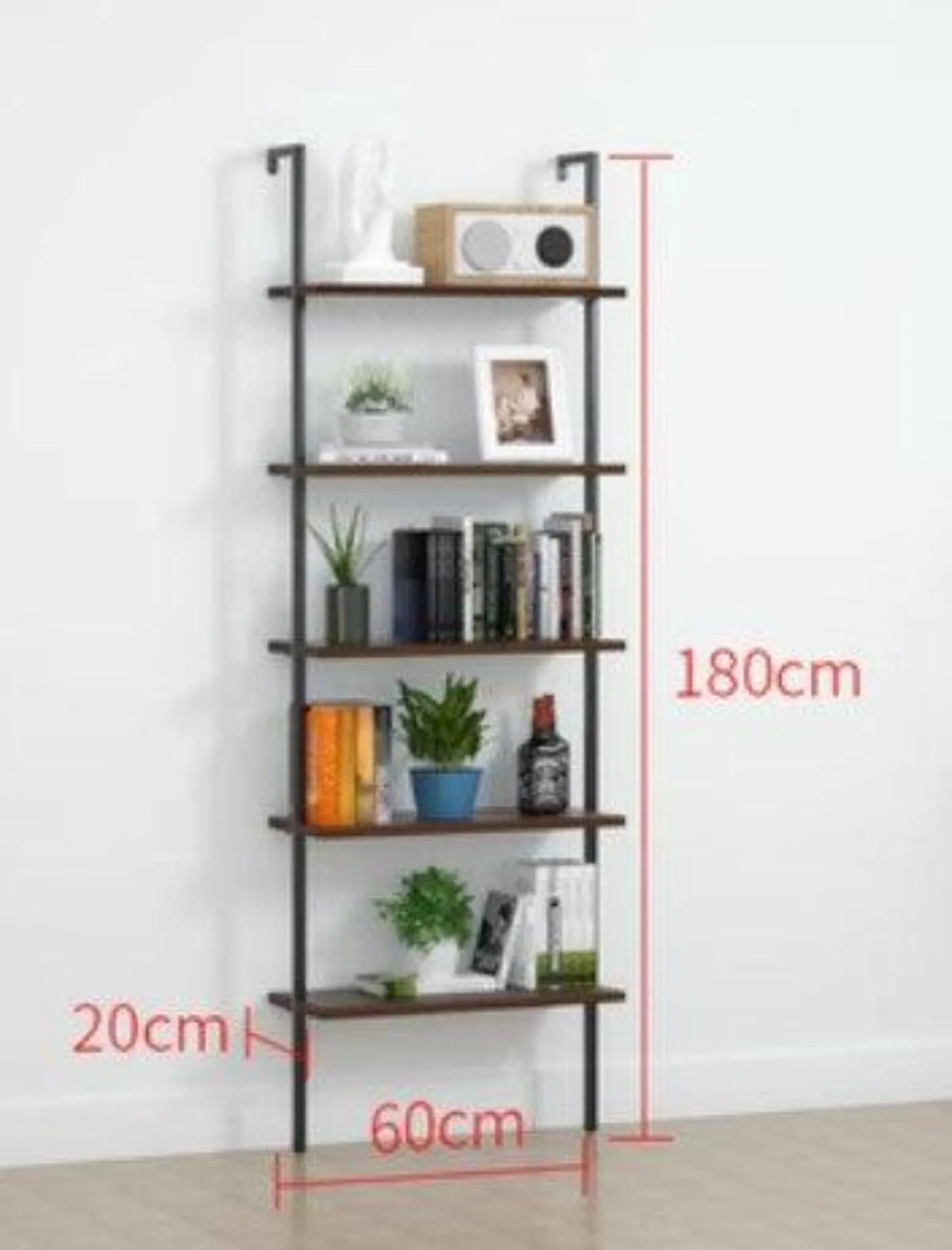 Wall Mount Industrial Solid Wood Display Shelf | MATEO