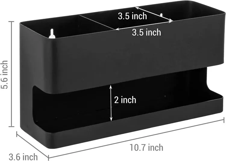 Wall Mounted Black Metal Hair Tools Organizer, Salon Styling Accessories Rack for Blow Dryer Straightener Curling Iron