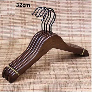 Xyijia Hanger 10Pcs/Lot Vintage Wood Hangers Anti-Slip Hangers for Clothes Children's Anti-Slip Hanger Clothing Hanger Rack
